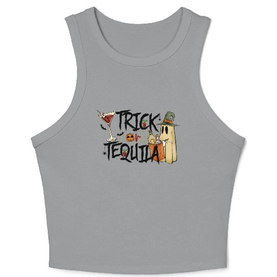 Trick Or Tequila Crop Tank Top