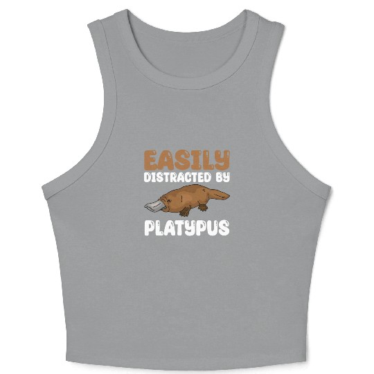Platypus Lover Design Crop Tank Top