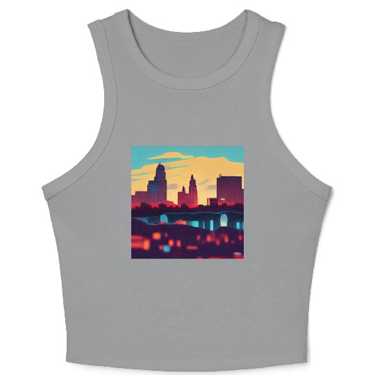 Kansas City comics Crop Tank Top