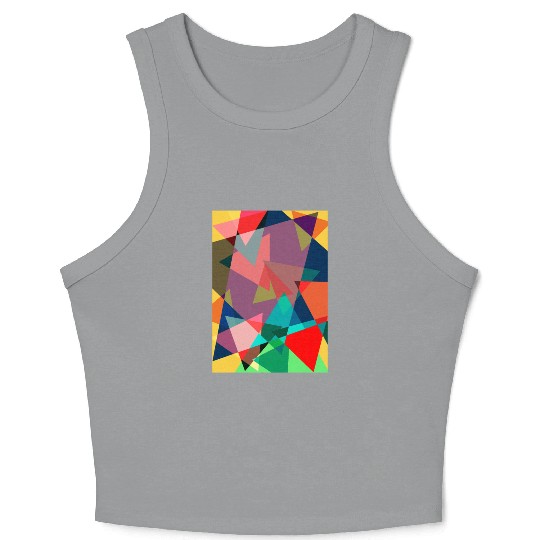 Abstract paint Crop Tank Top