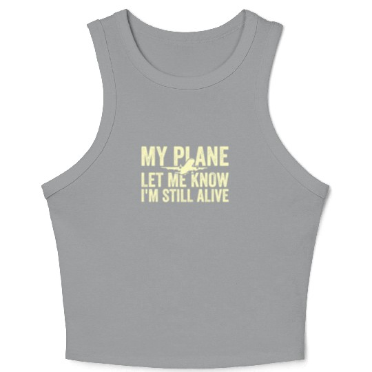 Airline Pilot Aviation Pun For a Corporate Pilot Crop Tank Top