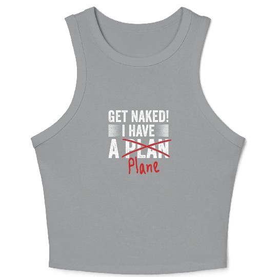 Airline Pilot Aviation Pun For a Corporate Pilot Crop Tank Top