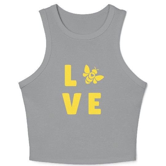 I Love Bees Save The Bees Lover Beekeeper Pullover Crop Tank Top