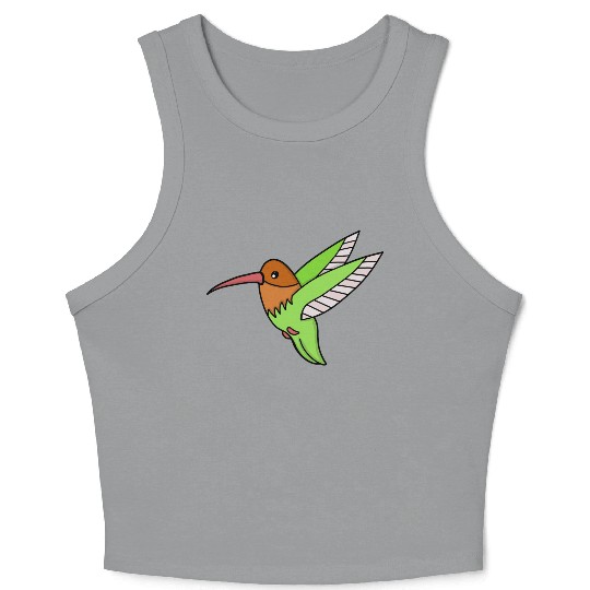 A Sweet Hummingbird Crop Tank Top