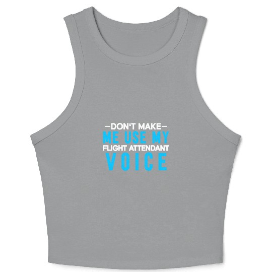 Flight Attendant Stewardess Cabin Crew Crop Tank Top