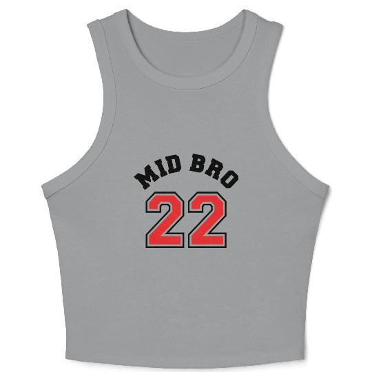 Mid Bro 2022 - Middle Brother Baby Birth Boy Crop Tank Top