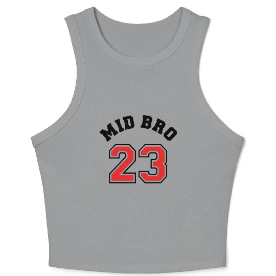 Mid Bro 2023 - Middle Brother Baby Birth Boy Crop Tank Top