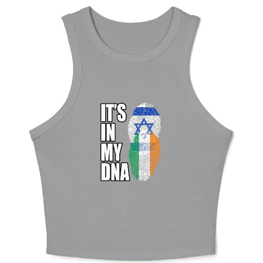 Israel And Irish Mix Heritage DNA Flag Crop Tank Top