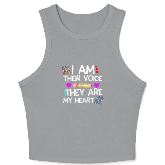 Special Education Teacher Crop Tank Top