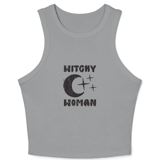 Witchy Woman - magic halloween Crop Tank Top