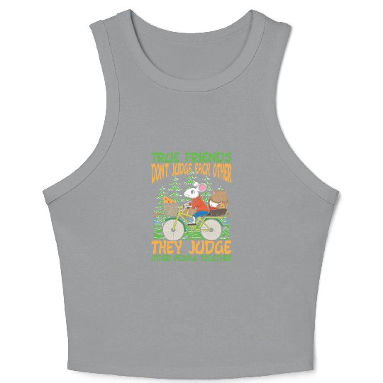 Friends Friendship Blasphemy Cohesion for a Real Crop Tank Top