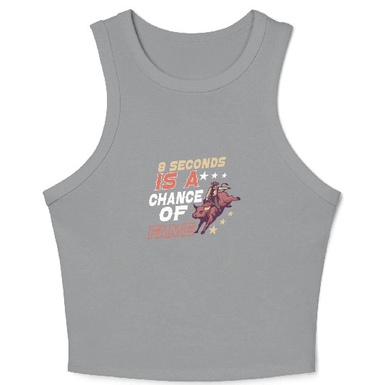 Rodeo Bull Riding Livestock Show Farmer Cattle Crop Tank Top