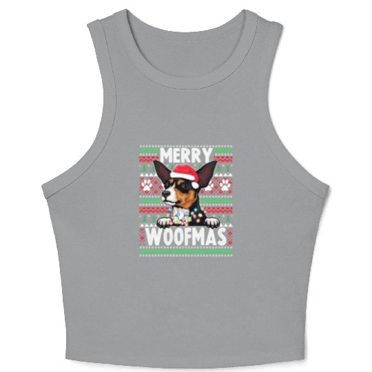Cute Dog Pajama - Toy Fox Terrier Dog Lover Christ Crop Tank Top