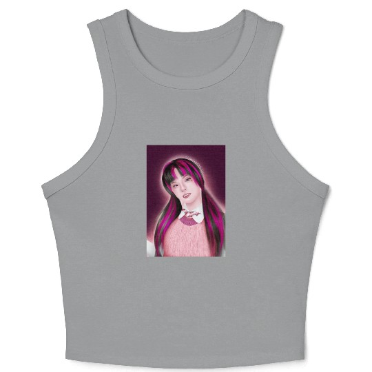 Yeji Itzy Draculaura Monster High Crop Tank Top