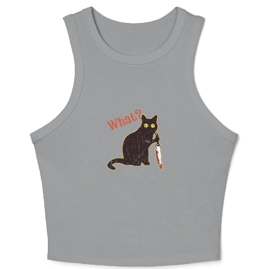 What - cat owner Crop Tank Top