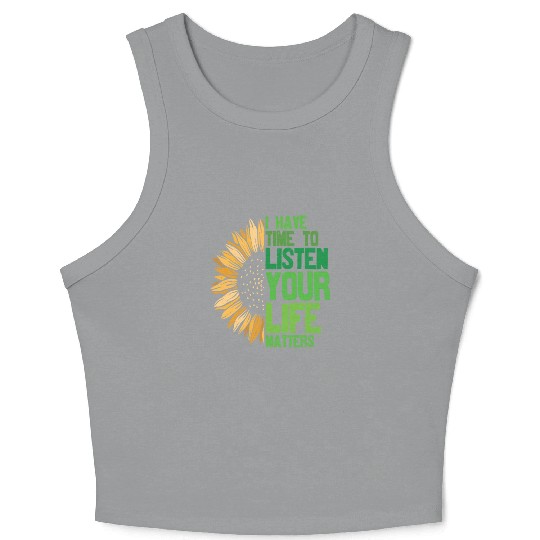 You Matter Motivational Sayings Crop Tank Top