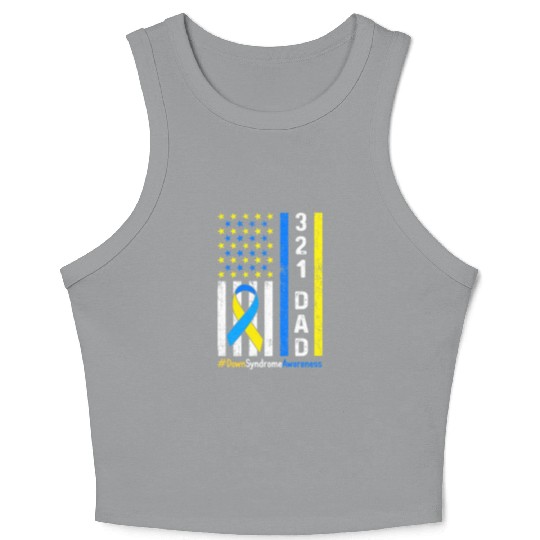 321 Dad Down Syndrome Awareness Crop Tank Top