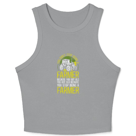 Farming Farmer Retired Grandpa Crop Tank Top