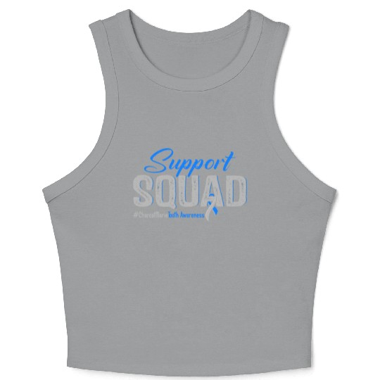 Support Squad Charcot Marie Tooth Awareness Crop Tank Top