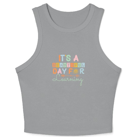 Inspirational Elementary Teacher Preschool Teachin Crop Tank Top