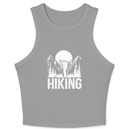 Hiking Go Mountaineering Hiking Tour Hiking Day Crop Tank Top