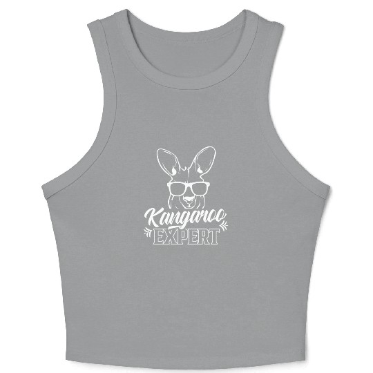 Kangaroo Expert Lover Australia Animal Kangaroos Crop Tank Top