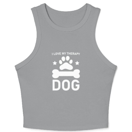 I love my Therapy Dog Crop Tank Top