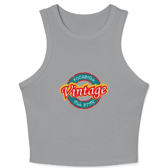Foosball vintage all star Crop Tank Top