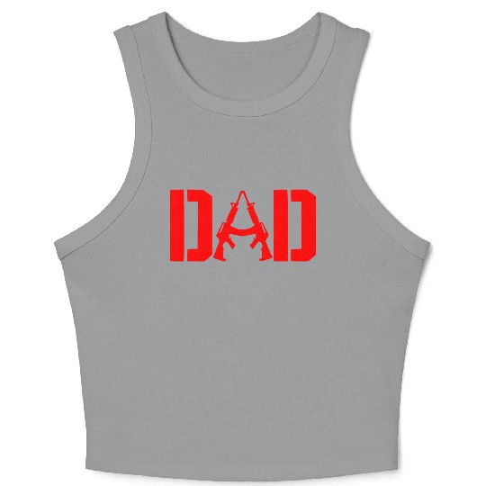 2A Dad ©WhiteTigerLLC.Com LIKE US ON FACEBOOK Crop Tank Top