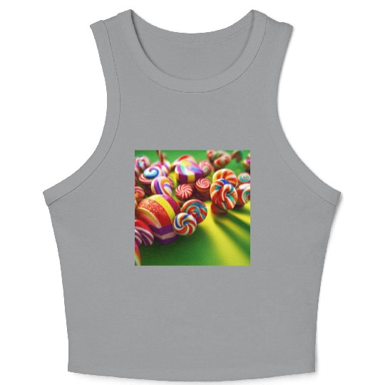 A glimpse into candy land version 2 Crop Tank Top