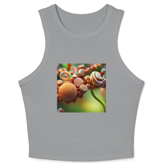 A glimpse into candy land version 4 Crop Tank Top