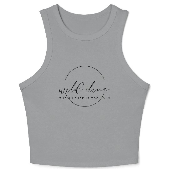wild olive Crop Tank Top
