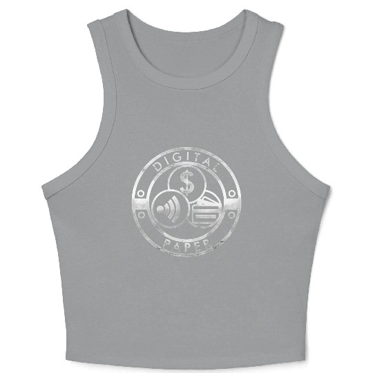 DIGITAL PAPER RAIDERS Crop Tank Top