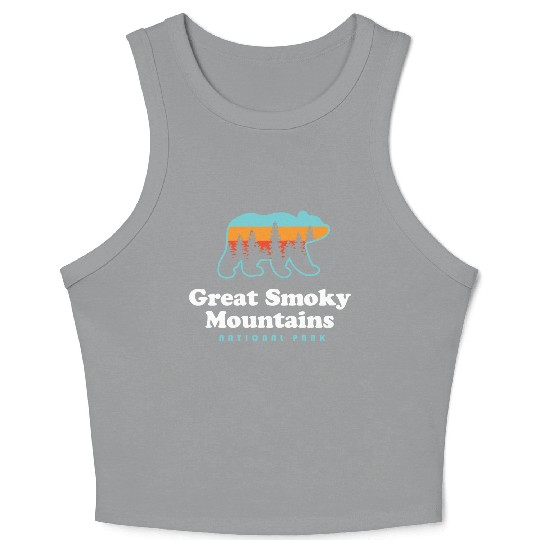Great Smoky Mountains Bear Great Smoky Mountains Crop Tank Top