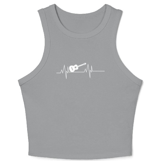 Guitar Heartbeat Crop Tank Top