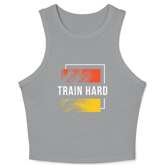 Train Hard Crop Tank Top