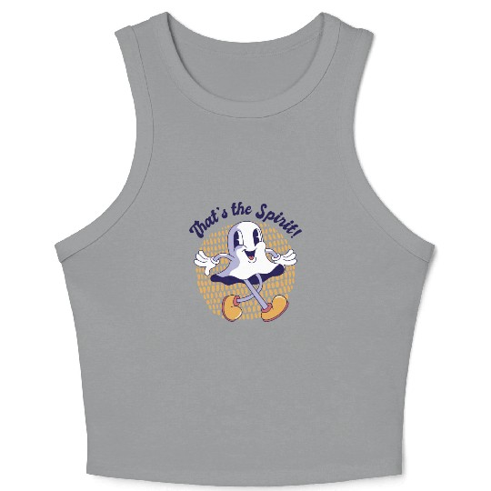 Ghost Spirit Hilarious Cute Friends Pun Crop Tank Top