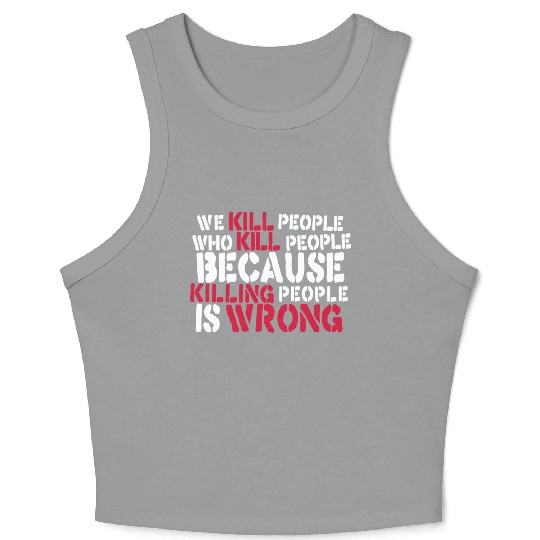 Anti War Saying - Ukraine Russia Peace Crop Tank Top