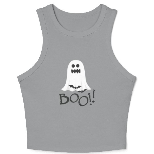 Basic Witch "BOO" for Halloween 2022 Design at the Crop Tank Top