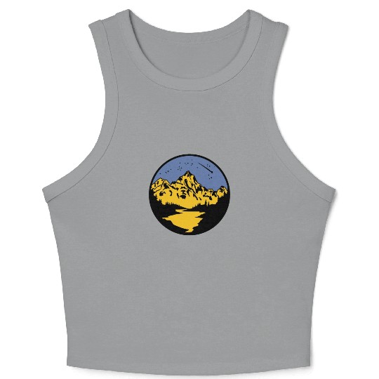 Nature Lover Midnight Sky Hiking Camping Outdoor Crop Tank Top