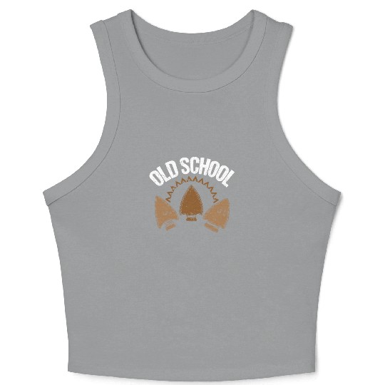 Old School Arrowhead Archery Crop Tank Top