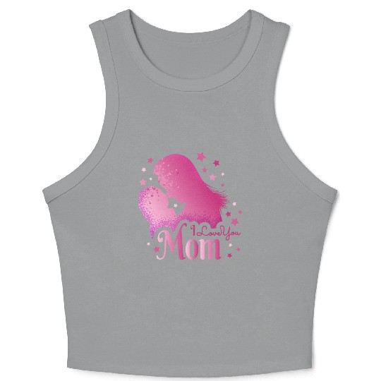 I Love you MOM ! Crop Tank Top