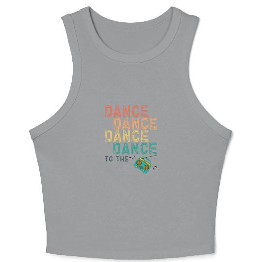 Dance To The Radio Crop Tank Top