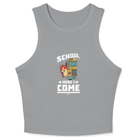 Children school school bus enrollment Crop Tank Top