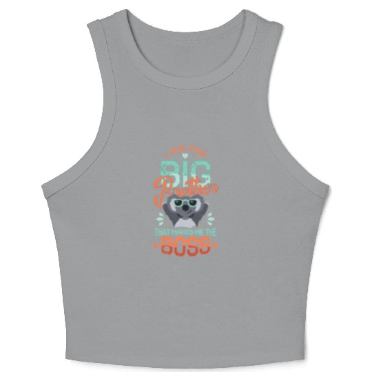 I'm the big brother 2023 pregnancy anouncement boy Crop Tank Top