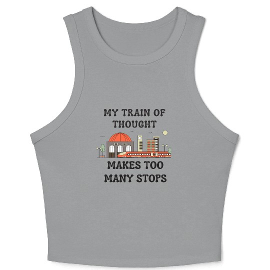 My Train of Thought Crop Tank Top