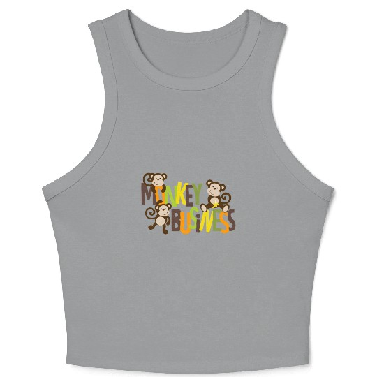 Monkey Business Crop Tank Top