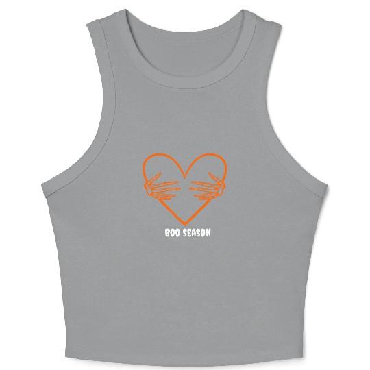 Halloween Boo Season unisex couples Crop Tank Top