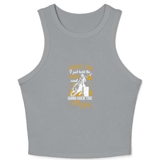 Barrel Racing Rodeo Equestrian Horse Barrel Racer Crop Tank Top
