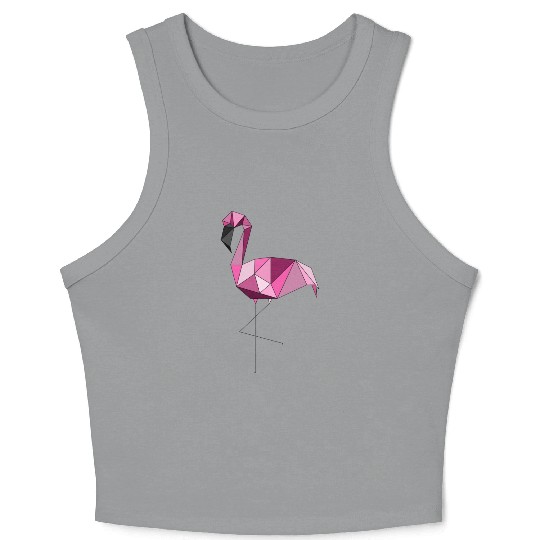Flamingo geometrisch Crop Tank Top
